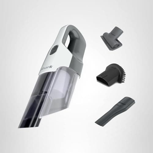 Shark Cyclone PET Handheld Vacuum with, HyperVelocity Suction, Powerful Pet Hair Pickup, Lightweight, XL Dust Cup, Including Upholstery Tool, 8" Crevice Tool, Scrubbing Brush, Pearl White, AA701 12