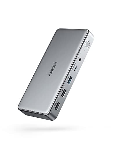 Anker 10-in-1 USB C Docking Station, Displaylink Docking Station with Dual HDMI and DisplayPort for Windows Laptops, MacBook Air/Pro 13/16 inch and More