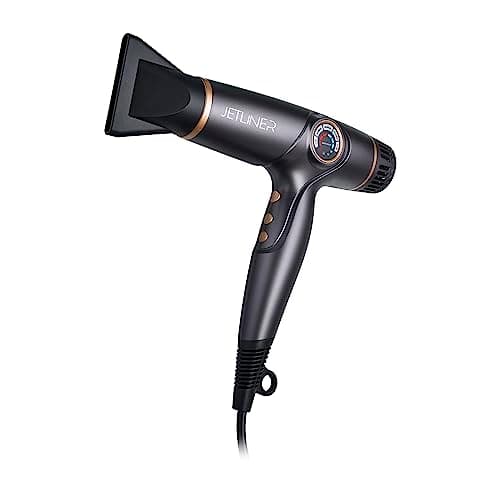 StyleCraft x Silver Bullet JetLiner Professional Hair Dryer Lightweight with Digital Motor, Nozzle and Diffuser