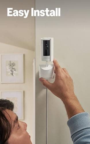 Ring Pan-Tilt Indoor Cam (newest model), See all around your home or business with 360° pan coverage, HD video, plus Two-Way Talk, White 5