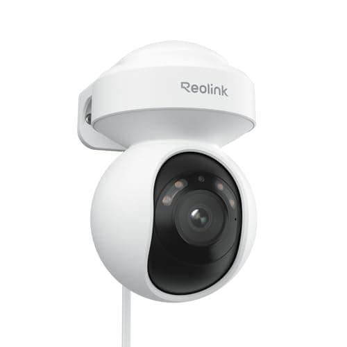 REOLINK 4K PoE Security Outdoor IP Camera with 355° Pan & 50° Tilt, Color Night Vision for Home Surveillance, Auto Tracking, Smart Detection, Two-Way Talk, 24/7 Recording, E1 Outdoor SE PoE