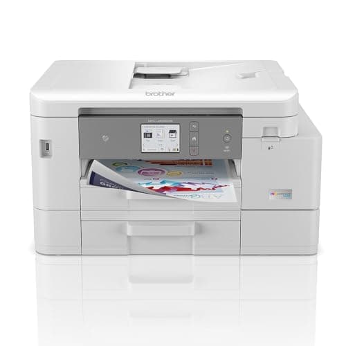 Brother MFC-J4535DW INKvestment -Tank All-in-One Color Inkjet Printer with NFC, Duplex and Wireless Printing Plus Up to 1-Year of Ink in-Box, White