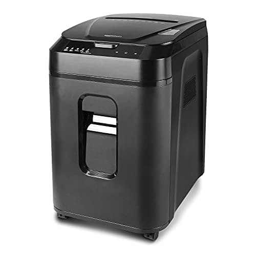 Amazon Basics 150 Sheet Autofeed Micro Cut Paper Credit Card Shredder for Security, Black 8