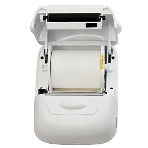 HYBSK Bluetooth Thermal Printer with Label, P50 Portable Barcode Label Maker Machine for Retail,Small Business, Office,Compatible with iPhone/Android (White) 6