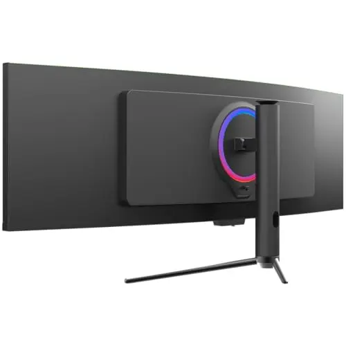 GAMEPOWER DQ49 inch Curved Ultrawide Gaming Monitor, 1Ms, 120Hz Refresh Rate, 32:9, DQHD, 5K 5120x1440p, R1800, 99% sRGB, HDR400, DisplayPort, HDMI, FreeSync, Gsync, Height - Tilt Adjustable 5
