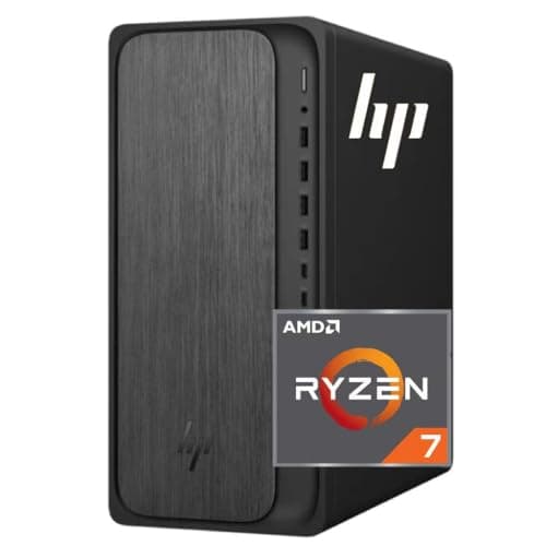 HP Secure & Productive Business Tower Desktop, AMD 8-Core Ryzen 7(Beat Intel Core i9-11900K), 8GB DDR5 RAM, 1TB Storage(256GB SSD & 750GB HDD), HDMI + DP, RJ-45, USB-C, Windows 11 Pro