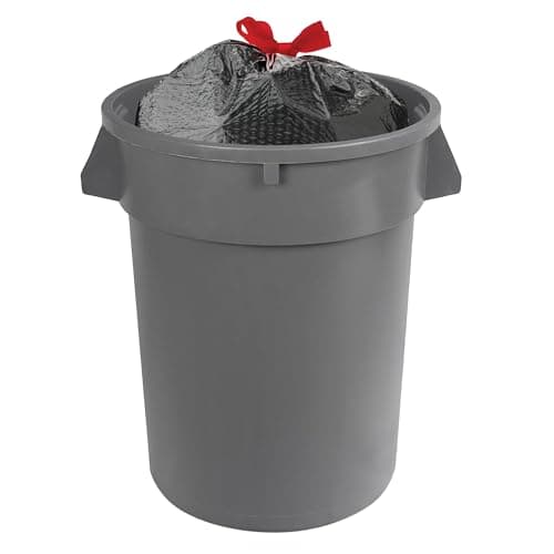 Amazon Basics 30 Gallon Flextra Strength Multipurpose Drawstring Trash Bags, 20% Post Consumer Recycled Material, Tear Resistant, Black, 50 Count 5