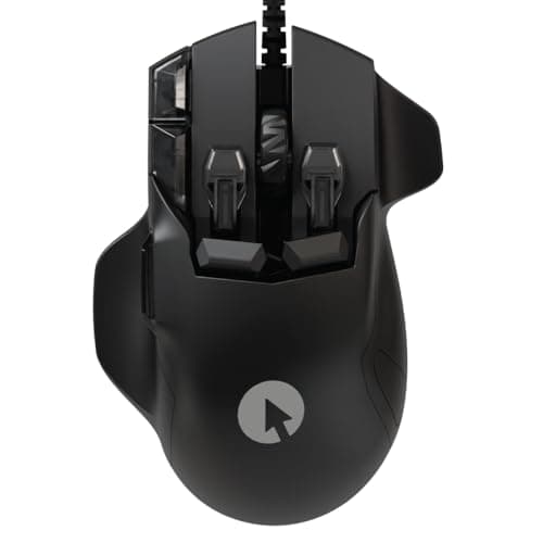 Swiftpoint Z2 Gaming Mouse, 26K DPI Wired Optical Gamer Mouse, 13 Programmable Buttons, 5 Pressure Sensors, Gyroscope & Tilt, 2 Side Buttons, Onboard Memory, OLED Display & RGB Lighting, PC/Mac