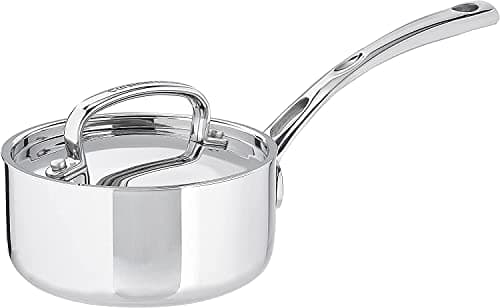 Cuisinart French Classic Tri-Ply Stainless 1-Quart Saucepan with Cover,Silver 2