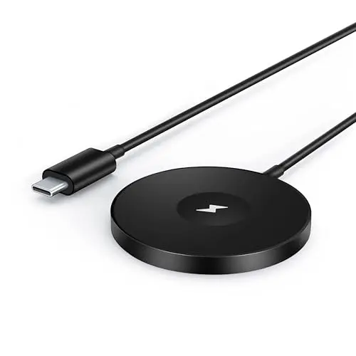 Dooplat 3 in 1 Magnetic Wireless Charging Pad for iPhone 12-16 Series, Charging Pad for Multiple Devices - Mag Safe Wireless Charger for Apple Watch 9/8/7/6/5/4/3/2/SE & AirPods 3/2/Pro Black