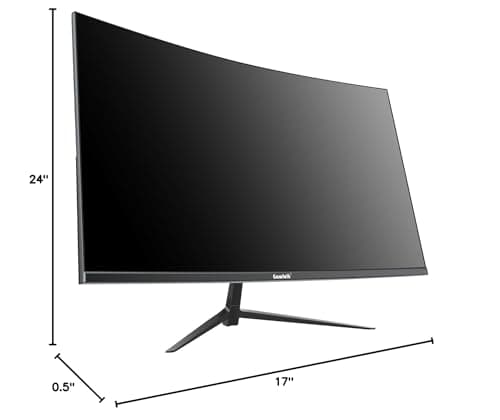 Gawfolk 2K 165Hz Curved Monitor, 27 Inch QHD 2560x1440p 144Hz Gaming Monitor with AMD FreeSync, Flicker-Free, 2X HDMI 2.0, DP 1.4, Ultra-Thin Frameless 1800R Screen PC Monitor 11