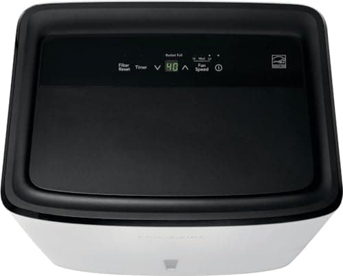 Frigidaire 22 Pint Dehumidifier. 1,500 Square Foot Coverage. Ideal for Small Rooms. 1.7 Gallon Bucket Capacity. Continuous Drain Option 5