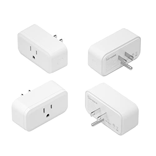 SONOFF Zigbee Smart Plug with ETL Certified, S40 Lite 15A Outlet, Zigbee Repeater, Works with SmartThings and Amazon Echo Plus, Hub Needed for Amazon Alexa 4-Pack