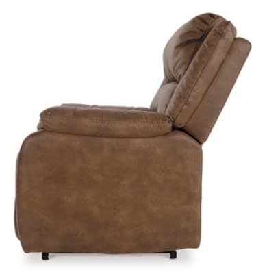 Signature Design by Ashley Yandel Faux Leather Electric Power Lift Recliner for Elderly, Brown 11