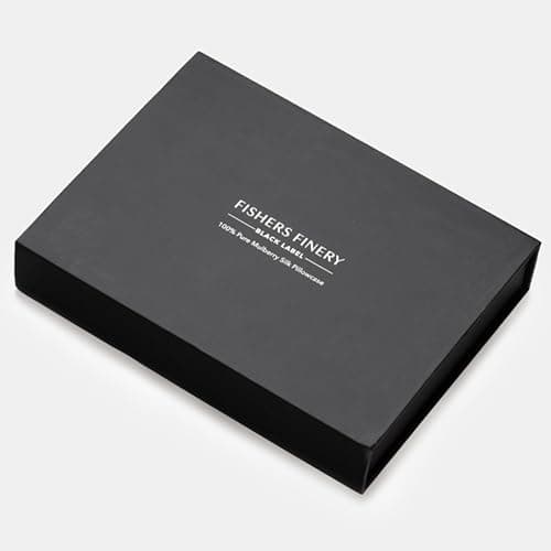 Fishers Finery 30mm 100% Pure Mulberry Silk Pillowcase, Quality Tested (White, Standard) 7