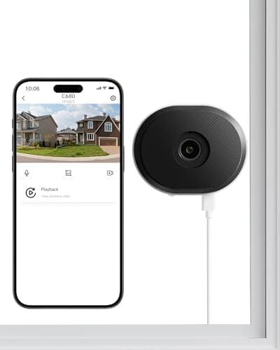 ZOSI C680 2K Window Security Camera with Full Color Night Vision, 3MP Indoor Plug-in WiFi Camera for Home Security, AI Human Vehicle Detection, 2.4/5GHz WiFi, 24/7 Recording, 2 Way Talk, Easy Install