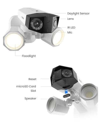 REOLINK Duo Floodlight PoE, 4K Dual-Lens Security Camera, Outdoor PoE IP Camera with 180° Ultra-Wide Angle, 1800 Lumen Floodlight, Human/Vehicle/Pet Detection, Two Way Talk, Waterproof 8