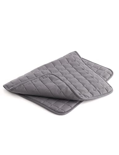 YnM Portable Weighted Lap Blanket for Adults, Perfect for Relaxation, Lounging, Napping, Sleeping & Travel(29x24 Inches, 7 Pounds, Dark Grey)