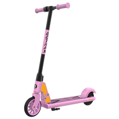 Gotrax GKS Electric Scooter for Kid, 6" Solid Wheels, Max 4 Miles and 7.5 Mph Speed Power by 150W Motor, UL2272 Safety Certification, Lightweight Electric Scooter for Boy Girl Ages 6-12, Pink