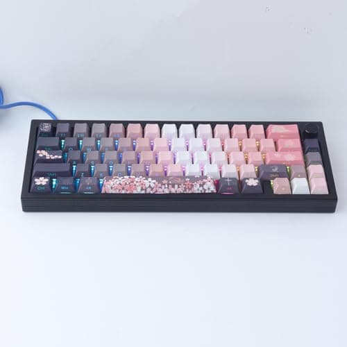 JOMKIZ PBT keycaps, 135 Keys Double Shot Keycaps Side Engraved Transparent Keycap Set Cherry Profile Backlit Keycaps for Cherry MX Switch ASIN/ISO Layout Mechanical Keyboard 7