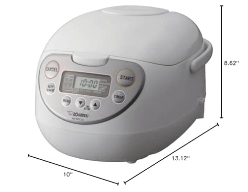 Zojirushi NS-WTC10 Micro-Computer Rice Cooker and Warmer 5.5 Cup, White 7
