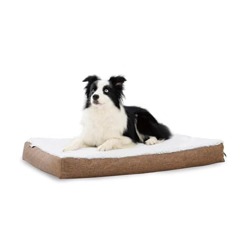 Rennaio Dog Beds, Waterproof Bed with Removable Cover, Ultra-Comfortable Pet Cushion, Ideal for Dog Crates, Kennels, and Home Use - Perfect for Large Breeds Up to 70 lbs (L)