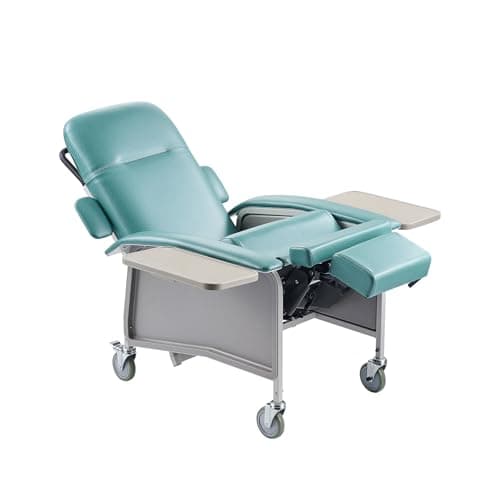 VEVOR Geri Chair Recliner, 4-Position Reclining Geri Chair with 2 Trays, 250 lbs Capacity Trendelenburg Medical Recliner Chair with 4 Wheels for Hospital, Nursing Home, Geriatric Home Care 11