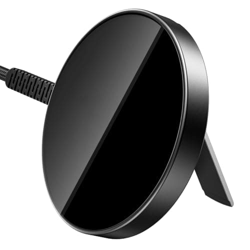 ESR for Magsafe Charger with Kickstand, 15W Wireless Charger, Magsafe Charger for iPhone 17/16/15/14/13/12, AirPods 4/3/Pro/Pro 2,Galaxy S25,Strong Magnetic Charging Pad with Type-C Cable,Black