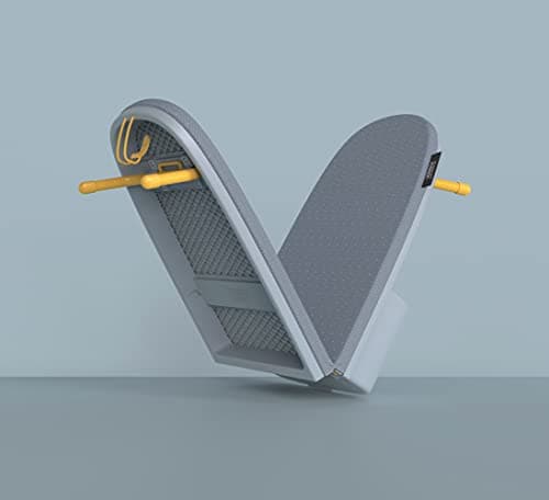 Joseph Joseph Pocket Folding Tabletop Ironing Board with Iron Holder and Wall Mount, Compact Space-Saving, Grey/Yellow 9