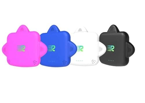 Rush Charge Universe 4 Pack 3 in 1 Portable Charger – 3300 Mah 2.4A High-Speed Fast Charging Compatible with iPhone and Android Lightning, Type C, Micro-USB (Black/White/Pink/Blue)