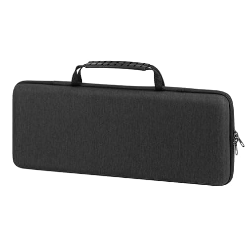 Geekria 90%-96% 100 Keys Keyboard Hard Shell Case, Compatible with Aula F99, RedThunder K95, Keychron K4 Pro/ V5 Max, Corsair Vanguard 96, EVA Travel Carrying Bag (Dark Grey) 2
