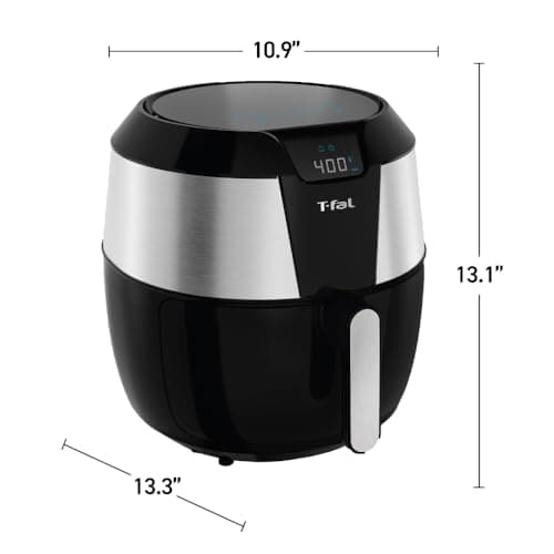 T-fal Easy Fry XXL Air Fryer & Grill Combo with One-Touch Screen, 8 Preset Programs, 5.9 quarts, Black & Stainless Steel 7