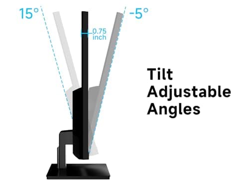 XGaming 24 Inch Monitor, FHD 100Hz 1080P, IPS 16:9 Frameless Computer Monitor, 99% sRGB, Low Blue Light Eye Care, FreeSync, PC Screen Built-in Speakers, HDMI VGA Display, VESA, Tilt Adjustable, Black 6