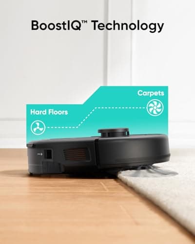 eufy L60 Hybrid Robot Vacuum with Self Empty Station, Hair Detangling Technology, Up to 60 Days of Hands Free Cleaning, Ultra Strong 5,000 Pa Suction to Remove Hair, Dust, Mop Pad 7