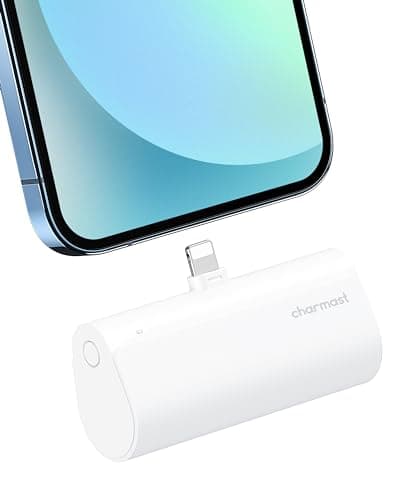 charmast Small Portable Charger for iPhone, Ultra-Compact 20W PD Fast Charging Power Bank 5000mAh, Mini Battery Pack for iPhone 14/14 Pro Max/13/13 Pro Max/12/12 Pro Max/11/XR/X/8/7/6 etc