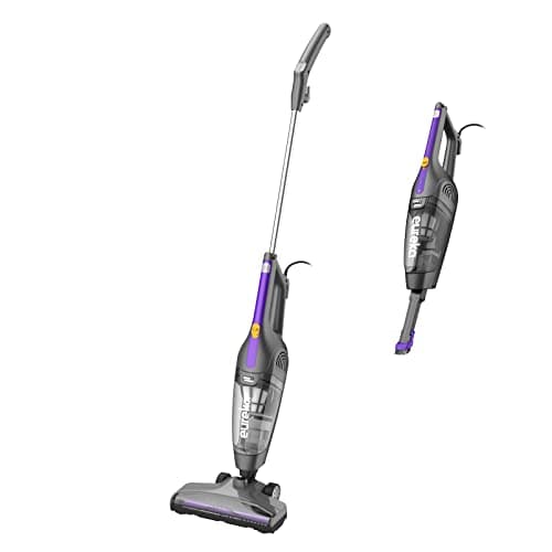 Eureka Lightweight Corded Stick Vacuum Cleaner Powerful Suction Convenient Handheld Vac with Filter for Hard Floor, 3-in-1 Vacuum, Purple