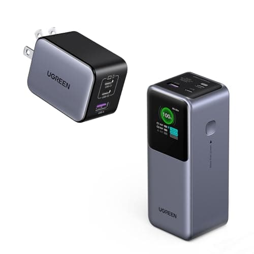 UGREEN Nexode Power Bank 20000mAh 130W Bundle with 65W USB C Charger Nexode X Series