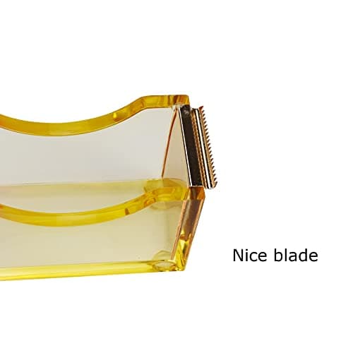 Enyuwlcm Acrylic Desk Tape Dispenser Heavy Duty Cute Tape Dispenser with Non-Skid Base Suitable for 1 Inch Core Tape Colorful 5