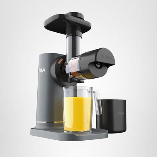 Ninja NeverClog Cold Press Juicer, Powerful Slow Juicer with Total Pulp Control, Countertop, Electric, 2 Pulp Functions, Dishwasher Safe, 2nd Generation, Charcoal, JC151 12