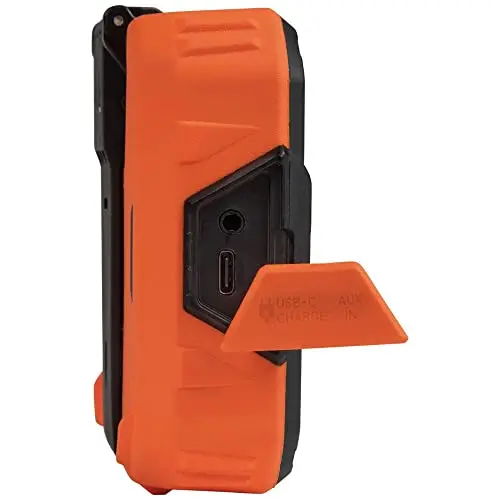 KLEIN TOOLS AEPJS2 Bluetooth Speaker with Magnetic Strip and Hook, Rechargeable, Wireless and Aux Capable, Hands Free Capable, 10 Hr Run Time, IP54 Dust and Water Resistant 11