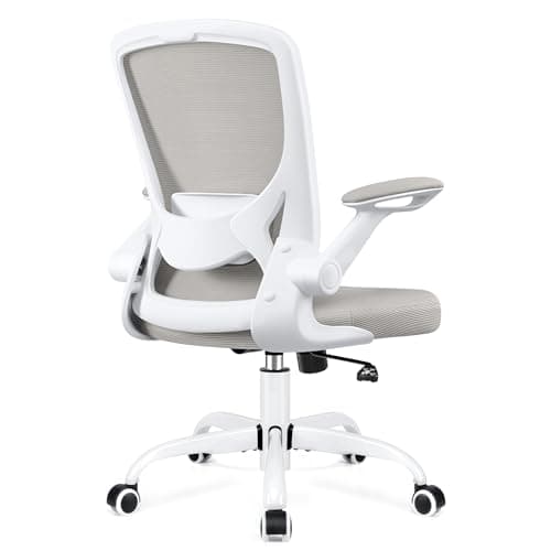 KERDOM Ergonomic Office Chair, Breathable Mesh Task/Desk Chair, Lumbar Support Computer Gaming Chair with Wheels and Flip-up Arms, Swivel, Adjustable Height Home