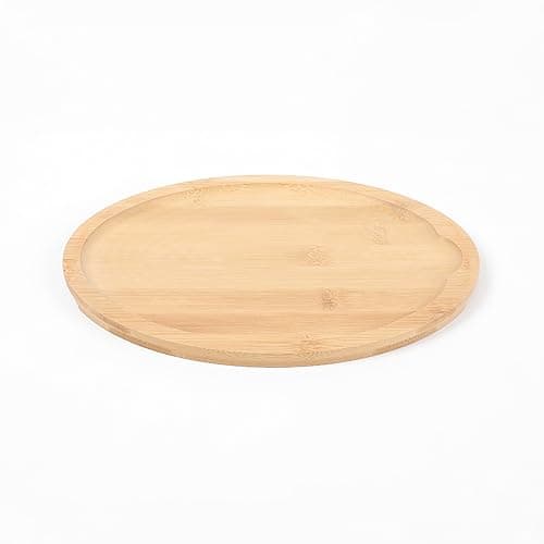 HAWOK Cast Iron Fajita Plate, 15.35''Lx7.09''W, with Bamboo Tray and Handle Holder, Pre-seasoned 5