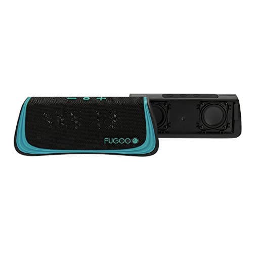 FUGOO Sport - Portable Rugged Bluetooth Wireless Speaker Waterproof Longest 40 Hrs Battery Life (Black/Teal) 5