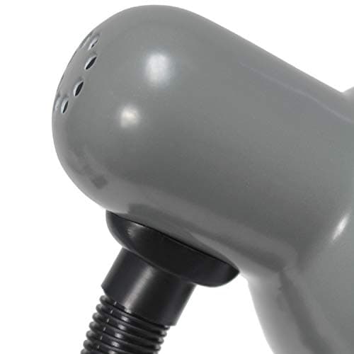 Simple Designs LD1003-GRY Basic Metal Desk Lamp with Flexible Hose Neck for Office, Living Room, Bedroom, College Dorm, Bookshelf, Gray 8