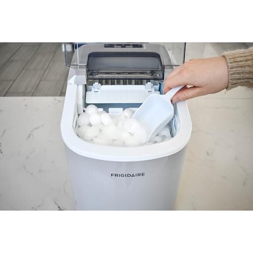 FRIGIDAIRE EFIC189-Silver Compact Ice Maker, 26 lb per Day, Silver 17