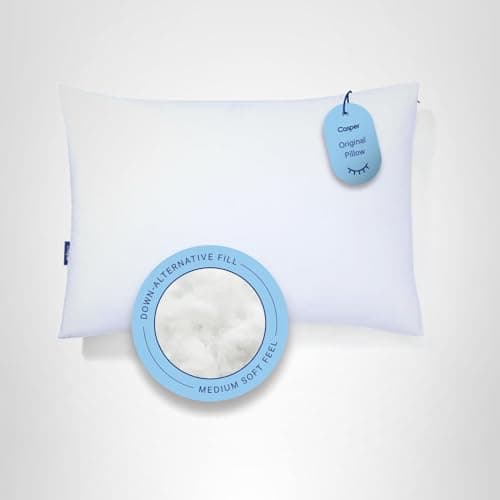 Casper Sleep Original Pillow, Standard Size – Medium Soft Feel, Down-Alternative Fill, Supports Side, Back & Stomach Sleepers, Neck Pain Relief, Machine Washable 9