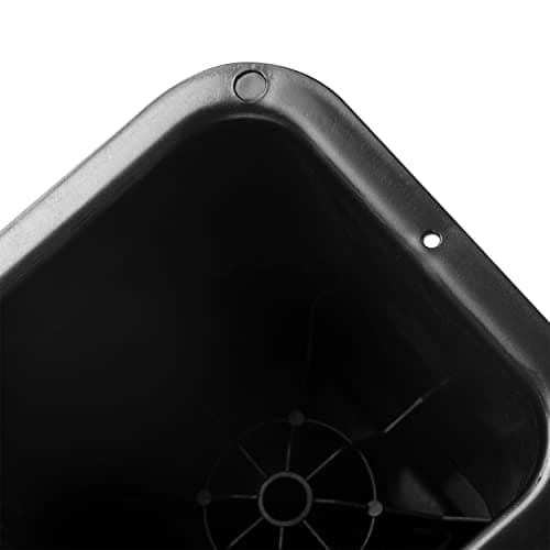 Simplify 6 Inch Bed Riser | Pack of 4 | Bed & Furniture Lifter Wheel Grooves | Under-Bed Storage | Bedroom & Dorm | Black 7