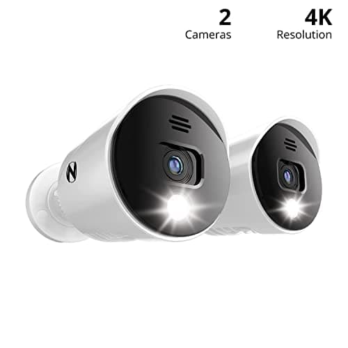 Night Owl Wired 4K UHD Indoor/Outdoor Add On Spotlight Cameras with Preset Voice Alerts and Built-in Camera Siren (Requires Compatible BTD8 Series DVR - Sold Separately) 7
