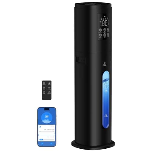 Humidifiers Bedroom with Night Light, Top Fill Whole House Smart Humidifier for Baby