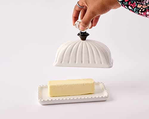 Mud Pie Door Knob Butter Dish 9